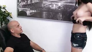 UNLEASH THE FURY Natalie Hearts Insatiable handjob sucks the life out of the director!
