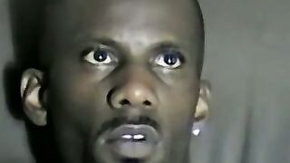 Iceberg jacks off his massive black dick like a champ