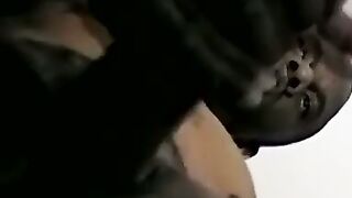 Iceberg jacks off his massive black dick like a champ