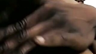 Iceberg jacks off his massive black dick like a champ