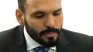 Bearded Dani Robles groans as big dicked Jean Franko plows him raw