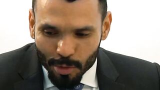 Bearded Dani Robles groans as big dicked Jean Franko plows him raw