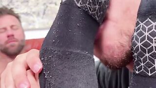 UNLEASHED BEAST getSavageBinding muscle stud Dan Edwards loses control to hunky jock Daniel Ss supreme FOOT DOMINATION!