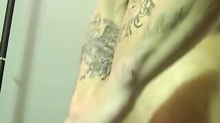 UNLEASH THE FURY Tattooed Twink Obliges Elderly Dom with Unbridled Cock Worship!
