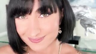 Busty Ryunette Invites Stranger For Sex On Couch