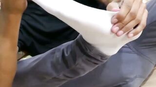 MINDBLOWING FETISH FRENZY! Asian Twink Worship Feet, Then Unleashes Beastry with JawDropping Cock Jerk