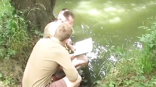 BAREBACK BONDING Young Blonde Scout Gets RODE HARD by Commander After Insatiable Fellatio Frenzy!