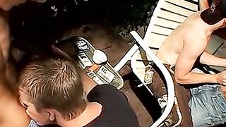 UNLEASH THE BEAST Tristan Matthews SLAVES Krists PLETHORA and unloads a TURBOCHARGED 4WAY FURY!