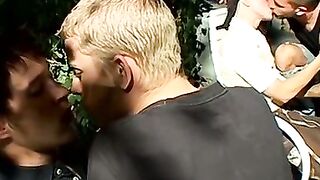 UNLEASH THE BEAST Tristan Matthews SLAVES Krists PLETHORA and unloads a TURBOCHARGED 4WAY FURY!