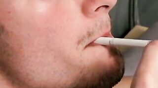 MONSTER LOAD ALERT! Mike Roberts Turns into a SexStarved Beast  3 Way Cigarette Tease  Brutal Cock Worship!