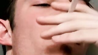 MONSTER LOAD ALERT! Mike Roberts Turns into a SexStarved Beast  3 Way Cigarette Tease  Brutal Cock Worship!