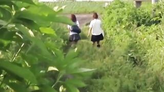 Wild Cleanup 5Sturdy Japan Teens Storm Bare Plot, Empty Pans  F off Nature!