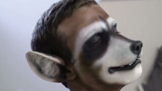 UNLEASH THE BEAST Monster Daddy Claims Hot Little Raccoon Twink in the Woods