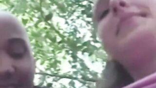 PARK BANG virgin Lauren Gets Destroyed by a Massive BBC in Public!