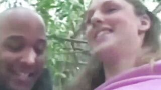 PARK BANG virgin Lauren Gets Destroyed by a Massive BBC in Public!