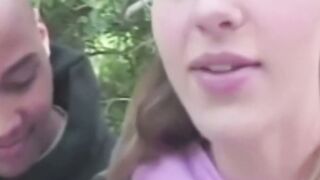PARK BANG virgin Lauren Gets Destroyed by a Massive BBC in Public!