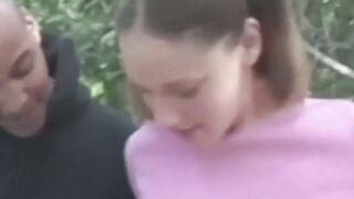 PARK BANG virgin Lauren Gets Destroyed by a Massive BBC in Public!
