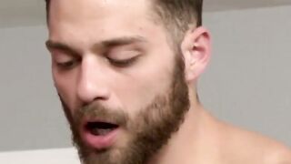 Tommy Defendi stuffs his massive, eleveninch cock in Lance Harts unbelievably tight, virgin ass!