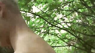 UNLEASH THE WILD THING! Fit  Hung Blonde Twink Titus Snow Raios the Woods with Insatiable Lust!