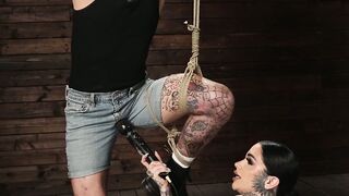 VICTIM SELECTED Tattooed Dominatrix Leigh Raven Unleashes BEAST MODE on Submissive James  WATCH TILL THE END FOR THE ultimate EXPLOSION!