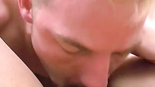 UNBELIEVABLE DOUBLE PLEASURE! Twink Destroyed by Muscle Stud in RAW Anal Rampage!