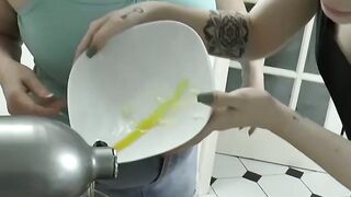 GET READY FOR THE MOST EPIC GILF ANAL FUCK OF YOUR LIFE! Classy UK Granny Takes on a Slim, Tattooed Vixen in a Sizzling Kitchen Encounter!
