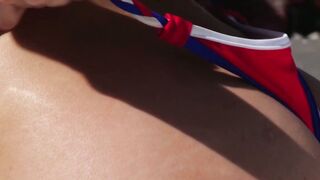 Insatiable MILF Bonanza Latina Bombshell  Blonde Cutie Sizzle in Sizzling Beach Sex Fest!