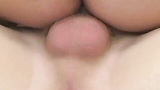 Latino teen Angel Kelly rides stud Westley Johnson huge dick