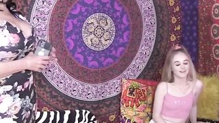 BAD GIRL GETS A SOUNDING  TEENS STEPMOM BURNS HER BRAID INSTEAD OF HER PANTIES!