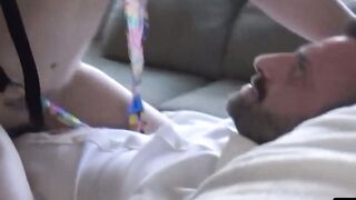 Leyla Falcon experiences anal pleasure with cock and veggies
