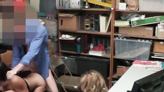JUSTICE SERVED Thieving Teens Get ROCKED by Dominant Security Officer!