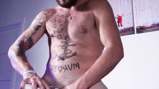 BEHOLD THE BEAST Johnny Hills Unrelenting Dong Takes on a Plush Dildo in a Battle for Anal Supremacy