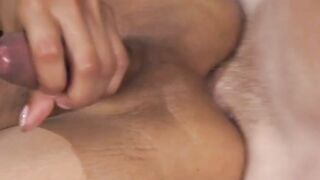 Busty TS Jessica Fox destroys her hot craftsmans tight hole