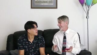 LATINO SIRENS Julian Jaden GETS HIS ASS HANDLED by Corporate Dictator Richard Lennox  SPANKED, BUCKLED, and BENDS to His CEOs WILL in a Nursing Room of Discipline!