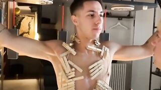 Smooth sub Jonny Montero takes steamy hot kinky pleasures from his dominators
