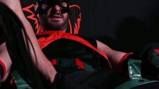 Restrained Gio Carrera eagerly obeys to his perv captor Marco Lorenzo