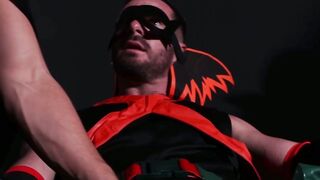 Restrained Gio Carrera eagerly obeys to his perv captor Marco Lorenzo