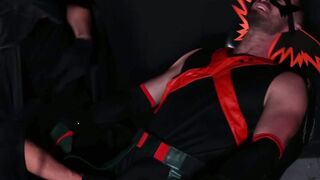 Restrained Gio Carrera eagerly obeys to his perv captor Marco Lorenzo