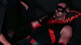 Restrained Gio Carrera eagerly obeys to his perv captor Marco Lorenzo