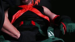 Restrained Gio Carrera eagerly obeys to his perv captor Marco Lorenzo