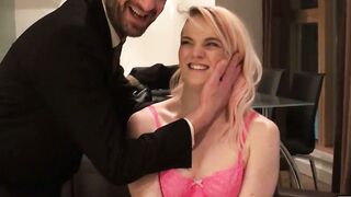 BURNING DESIRE  Young Blonde Slut Gets Her Ass RAVAGED by a Hungry Maverick!