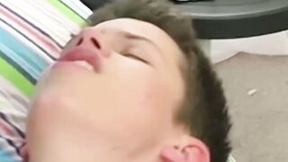 Skinny Twink Kicks it Up a Notch Kevin Grey Takes Brett Ryders Pleasure in This Unforgettable Anal Fiasco