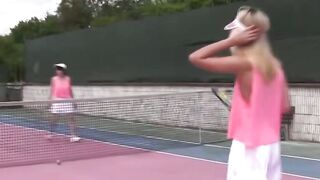 UNCUT  Blonde Bombshell Gets DESTROYED by Her Younger GF in a SCREAMINGLY HOT Threesome!