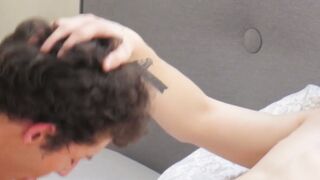 Twink Alan Caine drilled bareback before hot facefucking