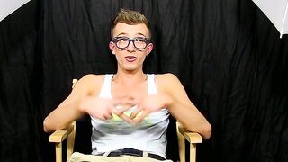 UNBELIEVABLE TWINK TANNEr SHARP EXPOSES ALL Exclusive Interview Turns into NASTY DILDO FUCK FEST!