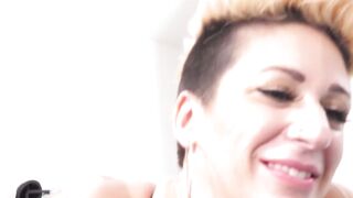BREATHLESS Inked Seductress Della Dane Devours Huge Cock in Epic Blowjob Orgy