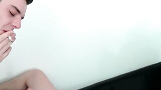 TWO TATTOOED TWISTS OF TERROR Tattooed Ryan Fields GETS MISUSED BY Jack Diamond! WHO SWALLOWS HIS CUM WHILE INHALING FROM THE WRONG END!