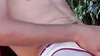 MIND BLOWING Unbuttoned studs get off wild in the woods!