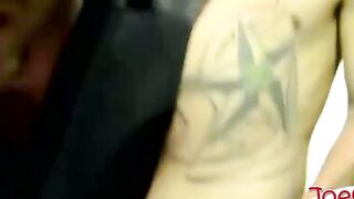 Horny amateur fuckers jerking off their cocks and fucking