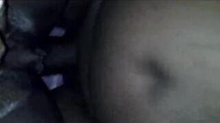 Cum on Unshaved Black Cunt